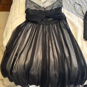 Elegant Black and Gray Dress